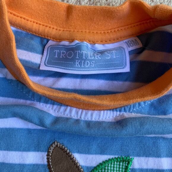 Trotter Street kids Pumpkin shirt size 18mo - Picture 2 of 3